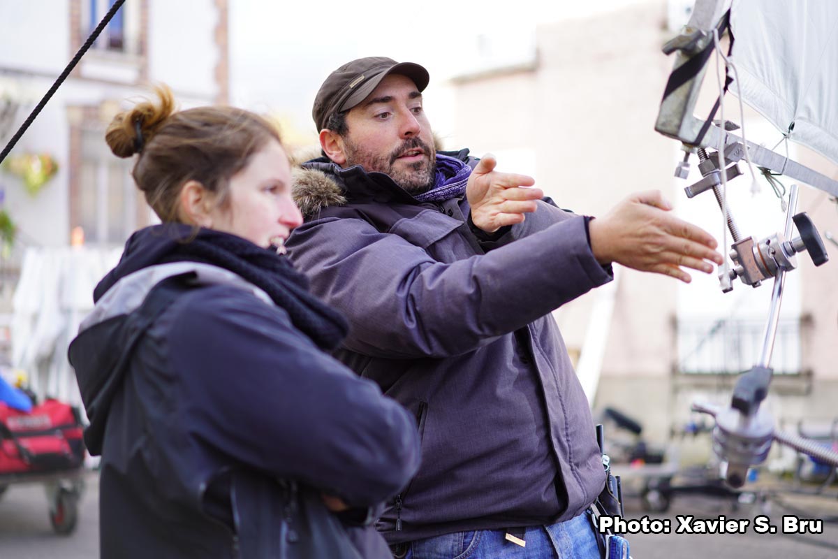 Tournage de "Les Magnétiques" - un film de Vincent Cardona. Hiver 2019