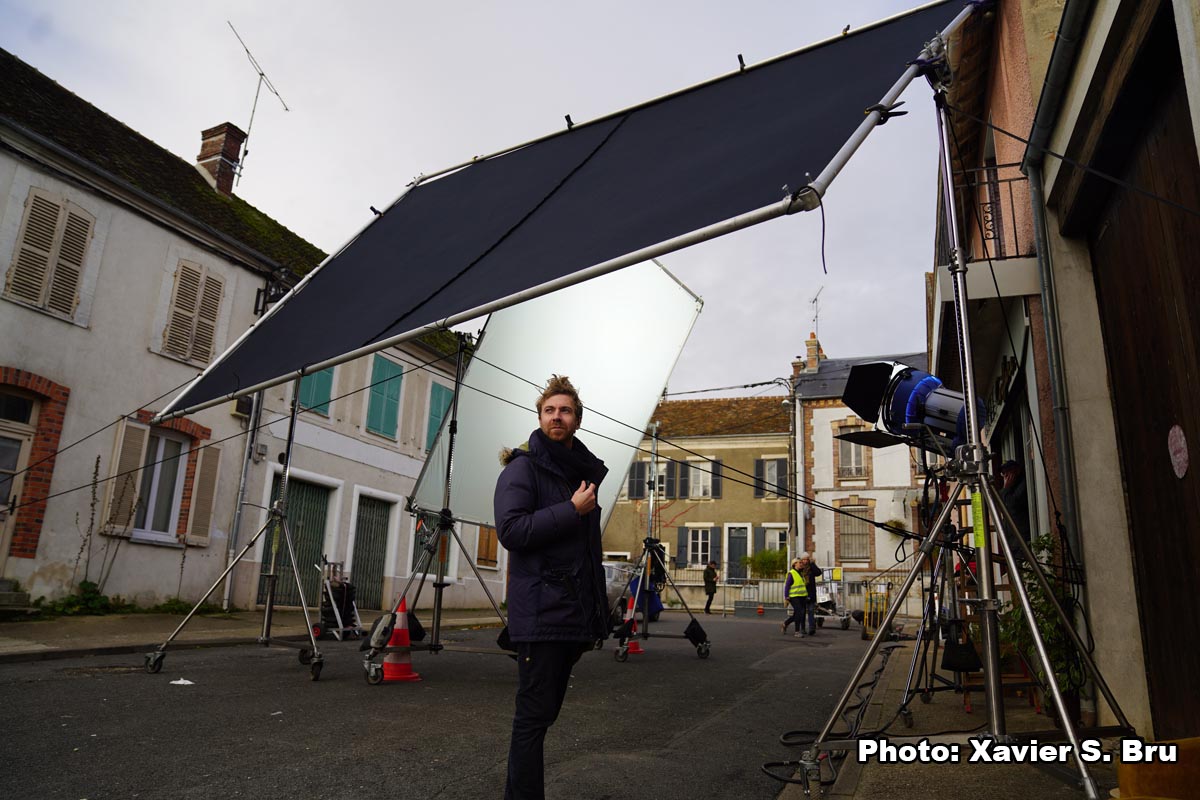 Tournage de "Les Magnétiques" - un film de Vincent Cardona. Hiver 2019