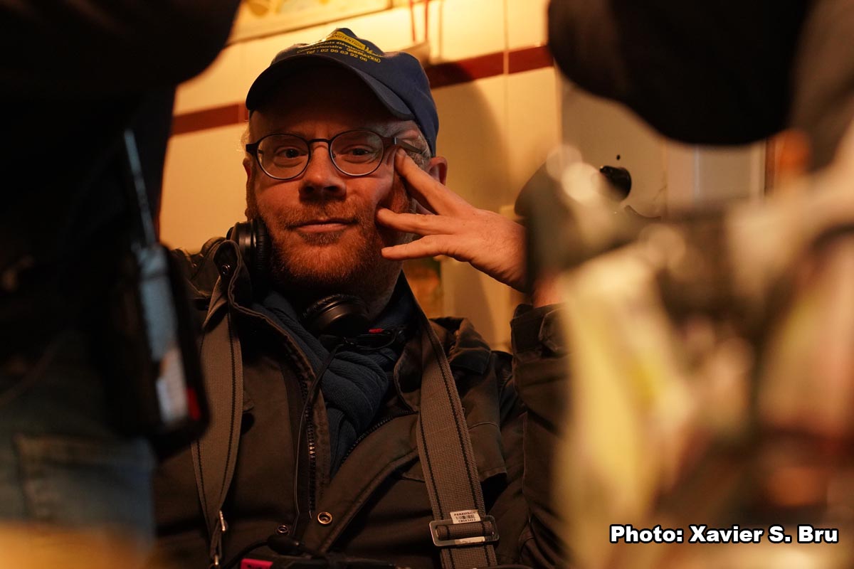 Tournage de "Les Magnétiques" - un film de Vincent Cardona. Hiver 2019