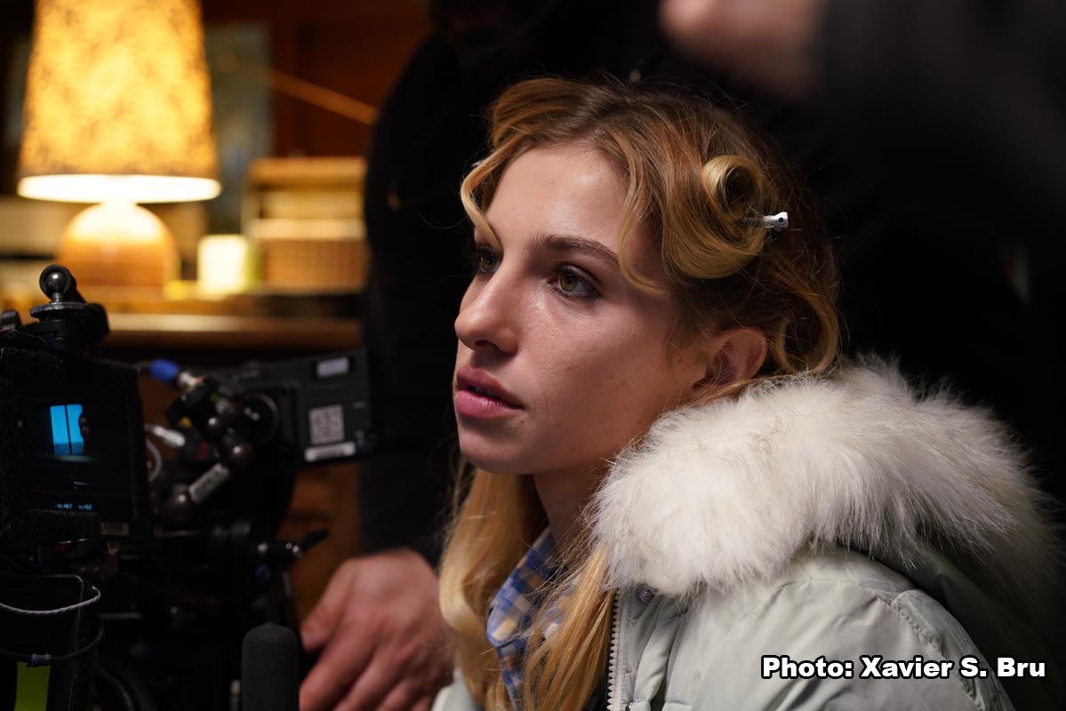 Tournage de "Les Magnétiques" - un film de Vincent Cardona. Hiver 2019