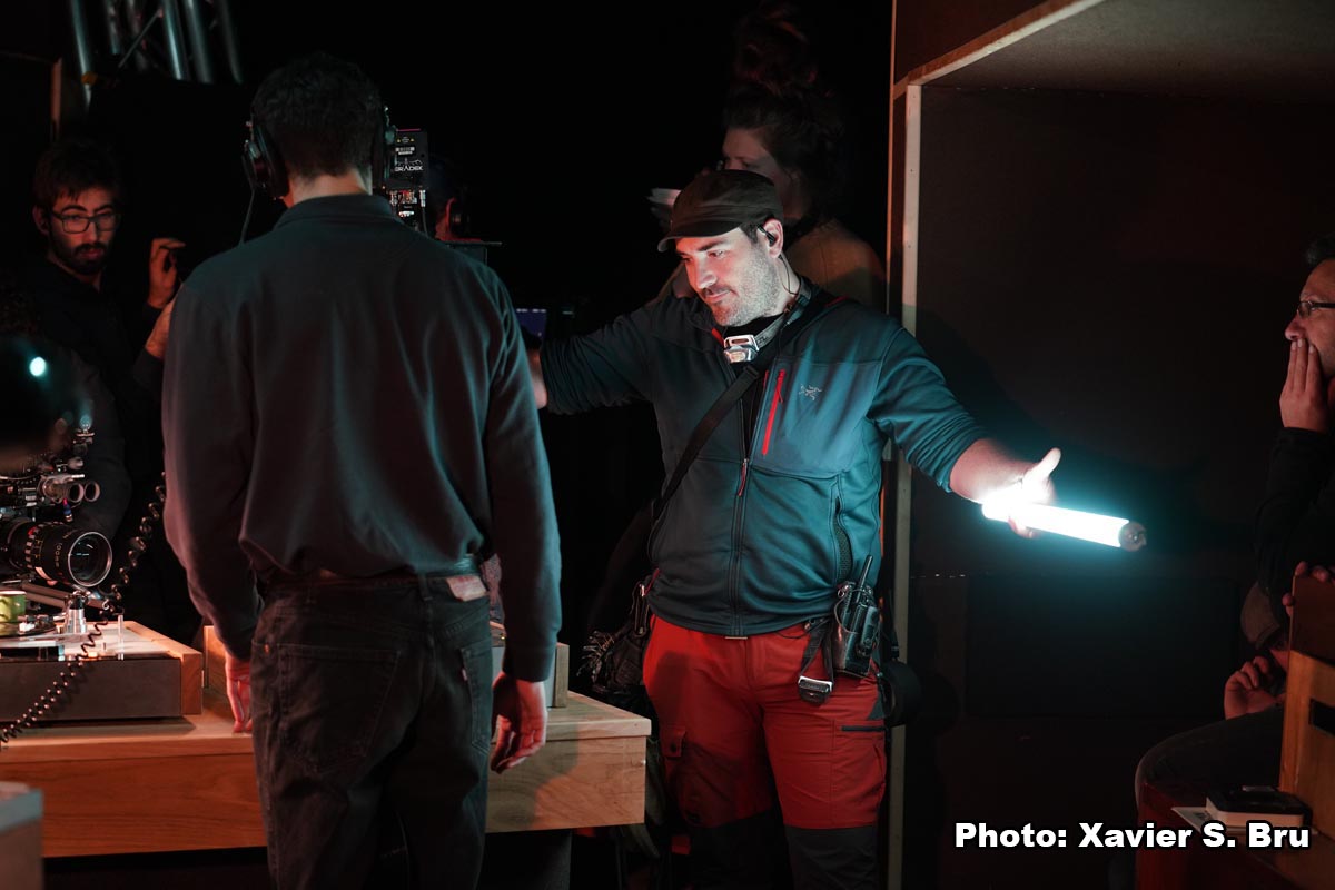 Tournage de "Les Magnétiques" - un film de Vincent Cardona. Hiver 2019