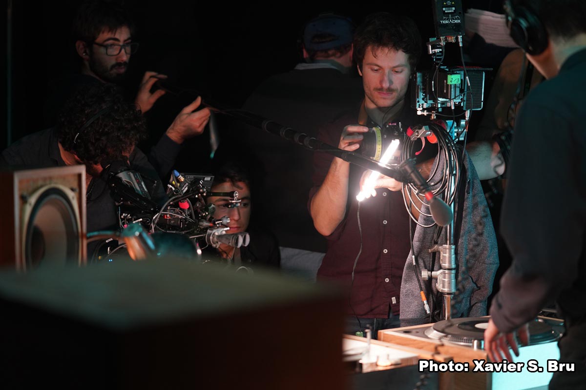 Tournage de "Les Magnétiques" - un film de Vincent Cardona. Hiver 2019